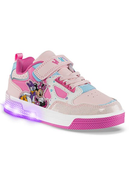 Tenis Con Luces Mouse Esker Rosa Disney Para Niño