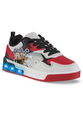 Tenis Con Luces Mickey Alutor Rojo Disney Para Niño
