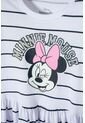 Vestido De Minnie Mouse Blanco Estampado En Frente Para Niña 8 de Disney