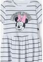 Vestido De Minnie Mouse Blanco Estampado En Frente Para Niña 8 de Disney