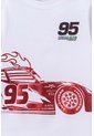 Camiseta De Cars Manga Corta Blanca Para Niño 2T A 5T 4T de Disney