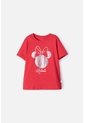 Camiseta De Minnie Mouse Manga Corta Roja Para Niña 10 de Disney