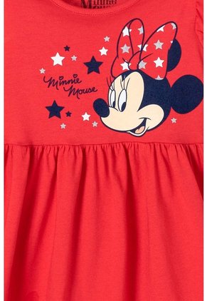 Vestido De Minnie Mouse Con Bolero En Manga Rojo Para Niña 2T A 5T 3T
