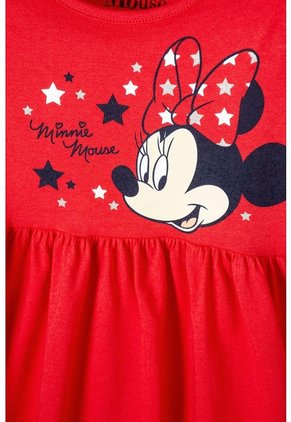 Vestido De Minnie Mouse Con Bolero En Manga Rojo Para Niña 2T A 5T 3T