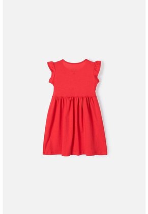 Vestido De Minnie Mouse Con Bolero En Manga Rojo Para Niña 2T A 5T 3T