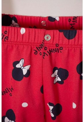 Pijama De Minnie Mouse Con Pantalón Largo Multicolor Para Bebé Niña 9-12
