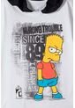 Camiseta De Los Simpson Manga Corta Nero Y Blanco Para Niño 8 de Disney
