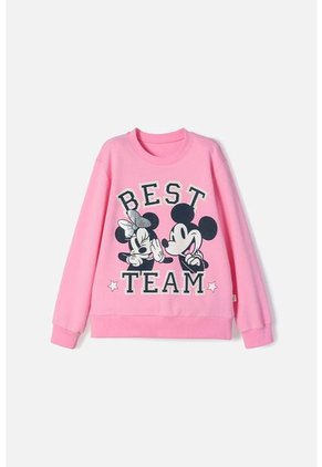 Buzo De Minnie Mouse Rosado De Diseño Cerrado Para Niña 8