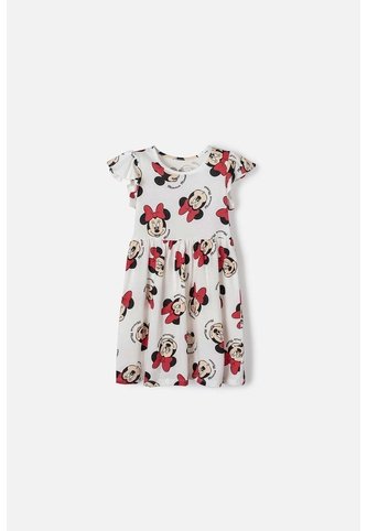 Vestido De Minnie Mouse Marfil Para Niña 2T A 5T 4T Disney