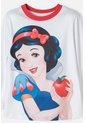 Pijama De Blancanieves Blanca Y Azul De Camiseta Manga Larga Para Niña 2T A 5T 2T de Disney