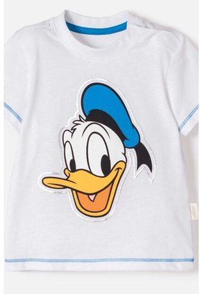 Conjunto De Pato Donald Con Pantalón Largo Blanco Y Azul Para Bebé Niño 3-6