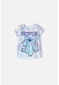 Camiseta De Stitch Multicolor Manga Corta Para Niña 2T A 5T 2T de Disney