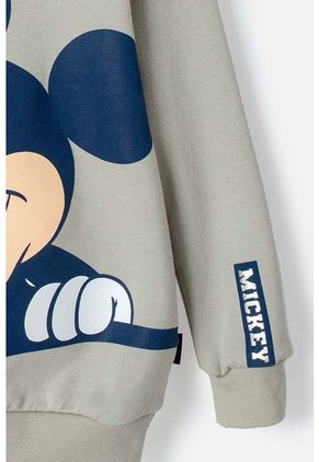 Buzo De Mickey Mouse Cerrado Verde Oliva Para Niño 2T A 5T 5T