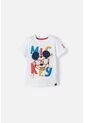 Camiseta De Mickey Mouse Blanca Manga Corta Para Niño 2T A 5T 3T de Disney