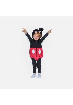 Conjunto De Mickey Mouse X3 Prendas Negro Para Bebé Niño 12-18