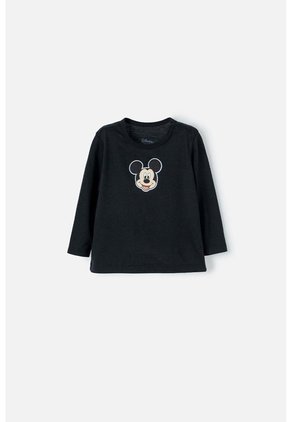 Conjunto De Mickey Mouse X3 Prendas Negro Para Bebé Niño 12-18