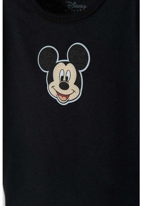 Conjunto De Mickey Mouse X3 Prendas Negro Para Bebé Niño 12-18