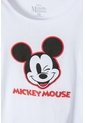 Camiseta De Mickey Mouse Manga Corta Blanca Para Niña 8 de Disney