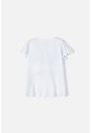 Camiseta De Mickey Mouse Manga Corta Blanca Para Niña 8 de Disney