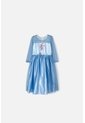 Vestido De Frozen Con Manga Larga Para Niña De 2T A 5T 5T de Disney