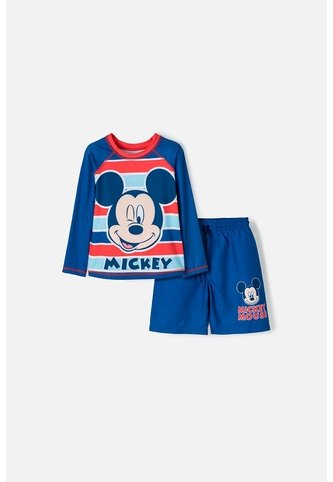 Conjunto De Baño De Mickey Mouse De Camiseta Manga Larga Para Niño 2T A 5T 3T Disney
