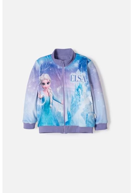 Chaqueta De Frozen Con Cierre Multicolor Para Niña 2T A 6T 2T