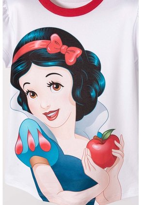 Pijama De Blancanieves Blanca Y Azul De Pantalón Largo Para Niña 2T A 5T 2T
