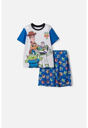 Pijama De Toy Story Con Pantalón Corto Azul Y Blanco Para Niño 6