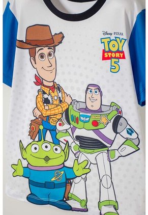 Pijama De Toy Story Con Pantalón Corto Azul Y Blanco Para Niño 6