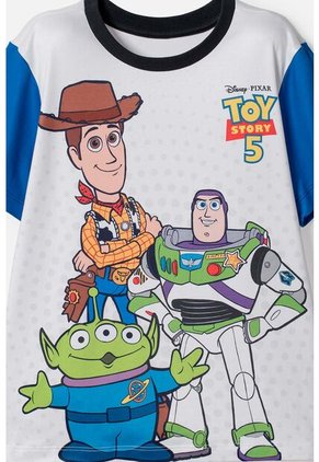 Pijama De Toy Story Con Pantalón Corto Azul Y Blanco Para Niño 6