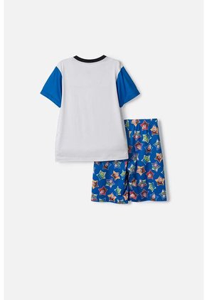 Pijama De Toy Story Con Pantalón Corto Azul Y Blanco Para Niño 6