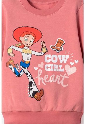 Buzo De Toy Story Cerrado Palo De Rosa Para Niña 3T A 6T 5T