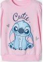 Buzo De Stitch Rosado Claro Cerrado Para Niña 2T A 5T 4T de Disney