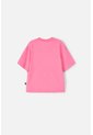Camiseta De Stitch Rosada Manga Corta Para Niña 12 de Disney