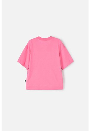Camiseta De Stitch Rosada Manga Corta Para Niña 12