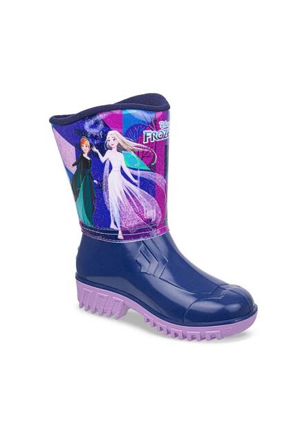 Botas Lluvia Frozen Yurem Azul-Lila Disney Para Niña