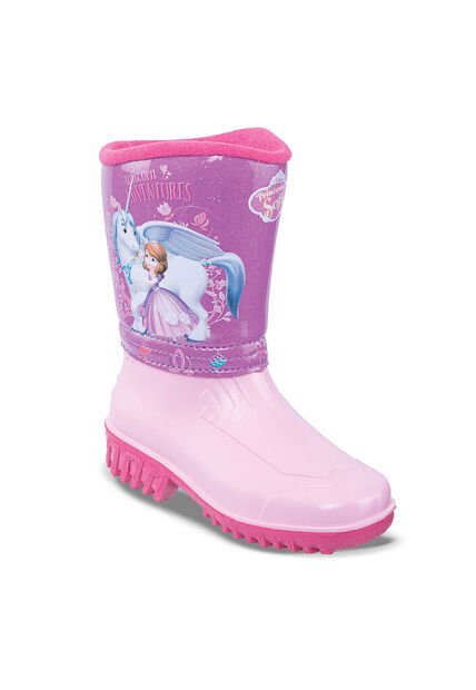 Botas Lluvia Algorab Rosa Disney Para Niña