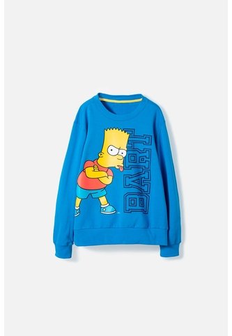 Buzo De Bart Simpson Cerrado Azul Para Niño 10 Disney