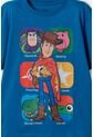Camiseta De Toy Story Manga Corta Azul Para Niño 10 de Disney