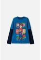 Camiseta De Toy Story Manga Larga Azul Para Niño 8 de Disney