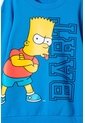 Buzo De Bart Simpson Cerrado Azul Para Niño 10 de Disney
