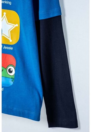 Camiseta De Toy Story Manga Larga Azul Para Niño 8