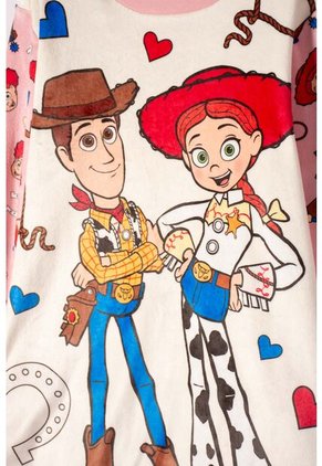 Pijama De Toy Story Pantalón Largo Palo De Rosa Para Niña 8