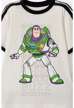 Conjunto De Toy Story Con Bermuda Marfil Y Negro Para Niño 6