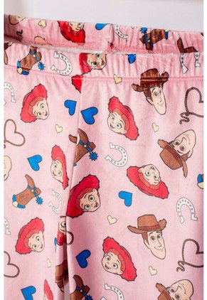 Pijama De Toy Story Pantalón Largo Palo De Rosa Para Niña 8