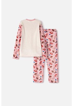 Pijama De Toy Story Pantalón Largo Palo De Rosa Para Niña 8