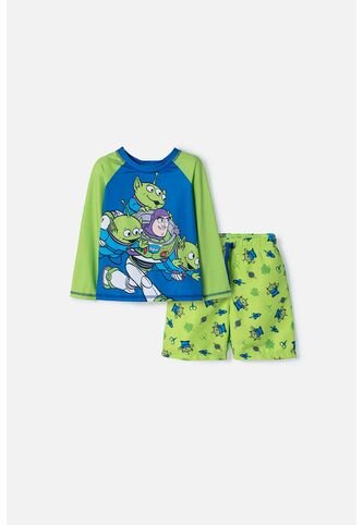 Conjunto De Baño De Toy Story Verde Y Azul Para Niño 3T A 6T 4T Disney