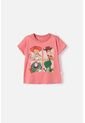 Camiseta De Toy Story Manga Corta Rosada Para Niña 3T A 6T 5T de Disney