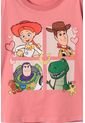 Camiseta De Toy Story Manga Corta Rosada Para Niña 3T A 6T 5T de Disney