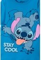 Camiseta De Lilo & Stitch Azul Estampada En Frente Para Niño 8 de Disney